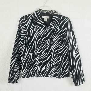 Requirements | Zebra Print Crop Evening Jacket XL